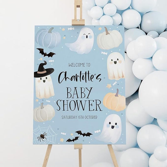 Baby Shower Welcome Sign, Baby Shower Signs, Pumpkin Baby Shower Sign, Halloween Baby Shower Sign, Welcome Sign for Baby Shower, Custom Baby Shower Sign, Baby Shower Sign, Baby Shower Yard Sign#TUU27