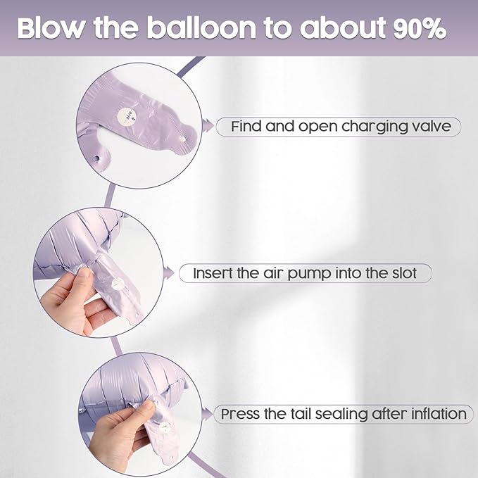 0 Balloon - Lilac Birthday Number Balloons, 40 Inch Large Foil Balloons for Men Women Boys Girls Lilac Themed Birthday Decorations