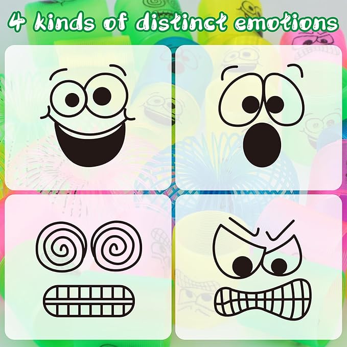 Cocurb 144 Pcs Mini Spring Party Favors for Kids 4 to 8 Birthday Stress Relief Bulk Fidget Goody Bag Stuffers Classroom Prizes Spring Bulk Toys for Kids Prize 4 Bright Colors