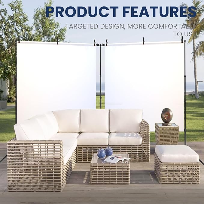 Jiang&Rong 8.5 x 20ft (H x W) Adjustable Photo Backdrop Stand Kit, Large Photography Background Stand with 308°Angle Rotatable Connector for Wedding, Birthday, Party