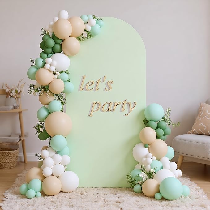 UDEAR 6.6FT Metal Arch Backdrop Stand,for Wedding Backgrounds Climbing Plants Event Decorations Outdoor Ceremonies,Gold