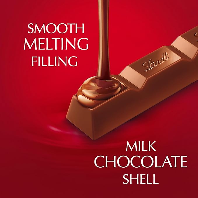 Lindt LINDOR Milk Chocolate Truffle Bar, Chocolate Candy Bar with Smooth Center, 1.3 oz. (24 Pack)