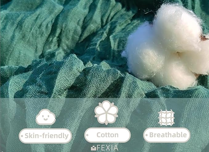 FEXIA 6 Pack Emerald Green Christmas Table Runner St Patrick's Day Decorations 35x120 Inches for Gauze Table Runner Bridal Shower Wedding Party Centerpiece Engagement Table Decoration (Emerald Green)