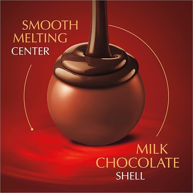 Lindt LINDOR Double Chocolate Milk Chocolate Candy Truffles, Milk Chocolate with Smooth, Melting Truffle Center, Great for Gift Giving, 5.1 oz. Bag (6 Pack)