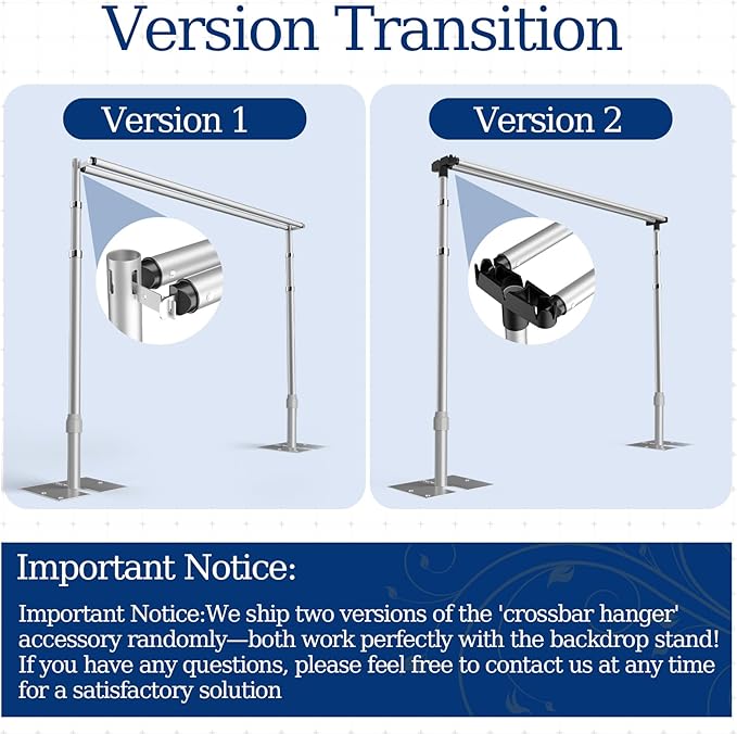 EMART Backdrop Stand Heavy Duty 10x10Ft, Double Crossbar Pipe and Drape Photo Background Support Kit, Adjustable Metal Frame with Flat Base for Wedding Birthday Party Decoration
