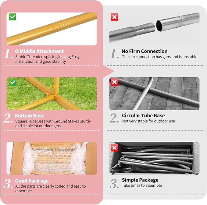 Wedding Arch Backdrop Stand 6FT Gold Metal Arch Backdrop Stand for Wedding Baby Shower Birthday Party Balloon Arch Stand Graduation Celebration Decorations