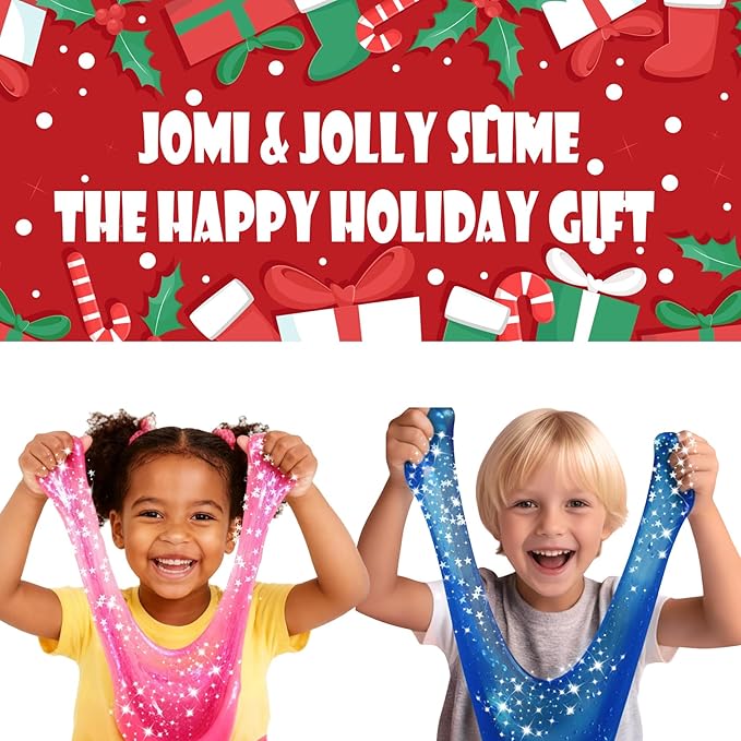 36 Pack Slime Kit for Girls Ages 4-12 | Bulk Non-Toxic Super Stretchy DIY Clear Slime with Glitter, Foam Beads, Charms & Accessories | Advent Calendar, Stocking Stuffers, Party Favors & Birthday Gifts