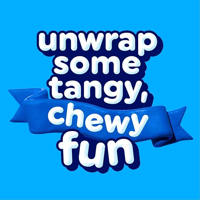 Airheads Full-Size Candy Bars, Taffy Candy Bulk Pack, Individually Wrapped, Blue Raspberry Fruit Flavor Artificially Flavored, 36 Count Box