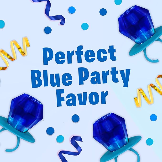 Ring Pop Individually Wrapped Candy 70 Count Bulk Lollipop Pack – Christmas Candy Bulk Individually Wrapped, Blue Raspberry Flavored Lollipop Suckers, Gender Reveal, Baby Showers & Stocking Stuffers