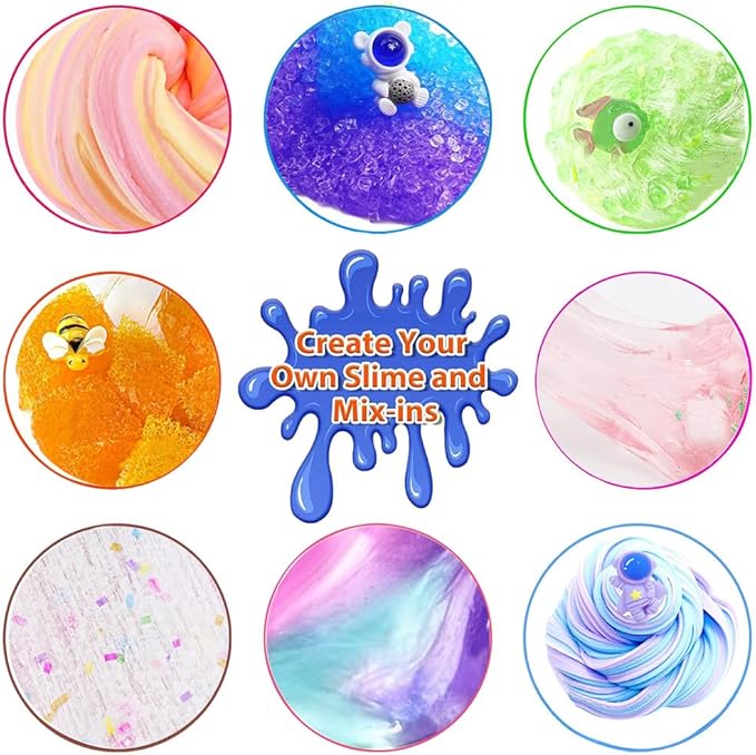Crunchy Slime Set 12 Packed for Kids,Super Soft and Non-Sticky Stress Relief Clear Slime Toy,DIY Butter Slime Party Favor for Girls & Boys Party Favors Red Slime Totally 25OZ (Type 6)