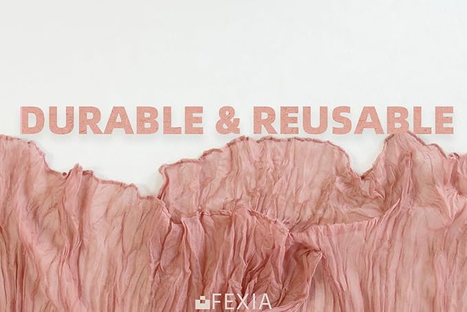 FEXIA 3 Pack Rose Pink Table Runner 35x120 Inches for Baby Shower Decoration Spring Easter Table Runner for Wedding Party First Communion Centerpiece Engagement Bridal Shower Boho Decoration