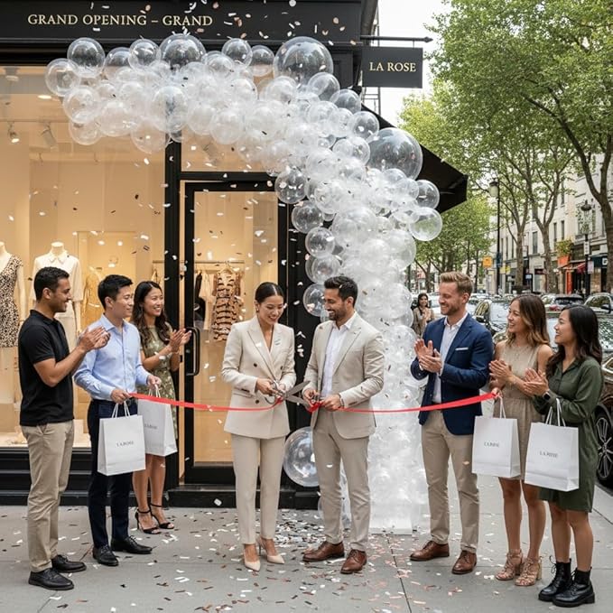 Balloon Garland Arch Kit – 146 Pcs Clear Balloons for Baby Shower, Birthday, Gender Reveal, Wedding Party – DIY Kit by Vellax™