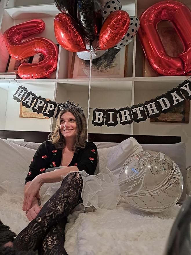 0 Balloons Numbers Birthday Decorations for Women Men, Number Balloons 40 In, Red Birthday Party Decorations Big Balloons for 10 20 30 Wedding, Celebration Party, Graduations