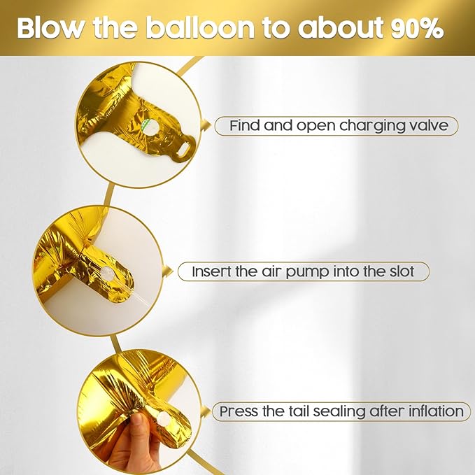 0 Balloon - Gold Birthday Number Balloons, 40 Inch Large Foil Balloons for Men Women Boys Girls Gold Themed Birthday Decorations