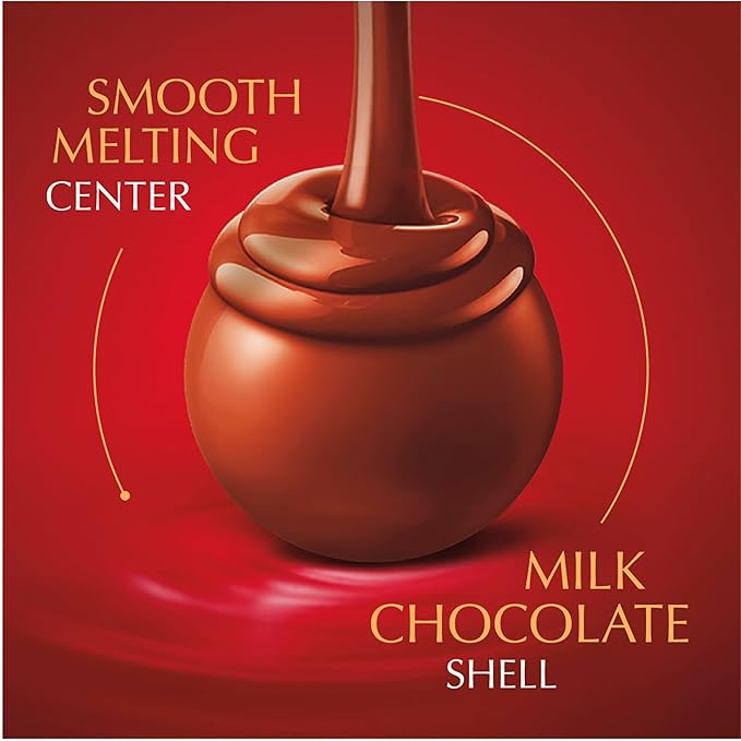 Lindt LINDOR Milk Chocolate Truffles, Milk Chocolate Candy with Smooth, Melting Truffle Center, Great for Gift Giving, 5.1 oz. Bag (6 Pack)