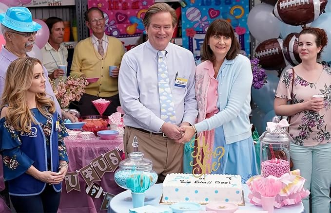 He or She Cake Topper - Glitter Gold Gender Reveal Cake Topper Decorations, Suitable for Baby Shower Favors, Baby Gender Reveal, Baby Birthday Party or Baby Photo Booth Props (Gold)