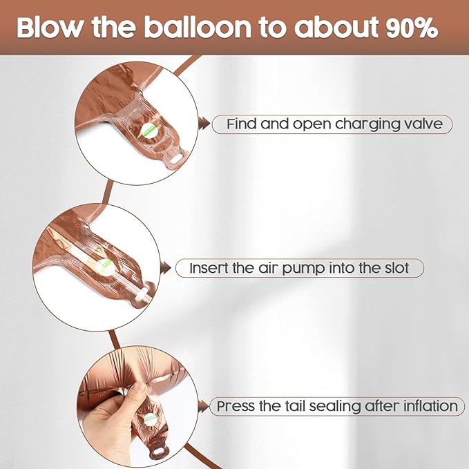 1 Balloon - Coffee Brown Birthday Number Balloons, 40 Inch Large Foil Balloons for Men Women Boys Girls Coffee Brown Themed Birthday Decorations