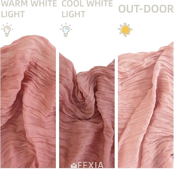 FEXIA 10 Pack Rose Pink Table Runner 35x120 Inches for Baby Shower Decoration Spring Easter Table Runner for Wedding Party First Communion Centerpiece Engagement Bridal Shower Boho Decoration