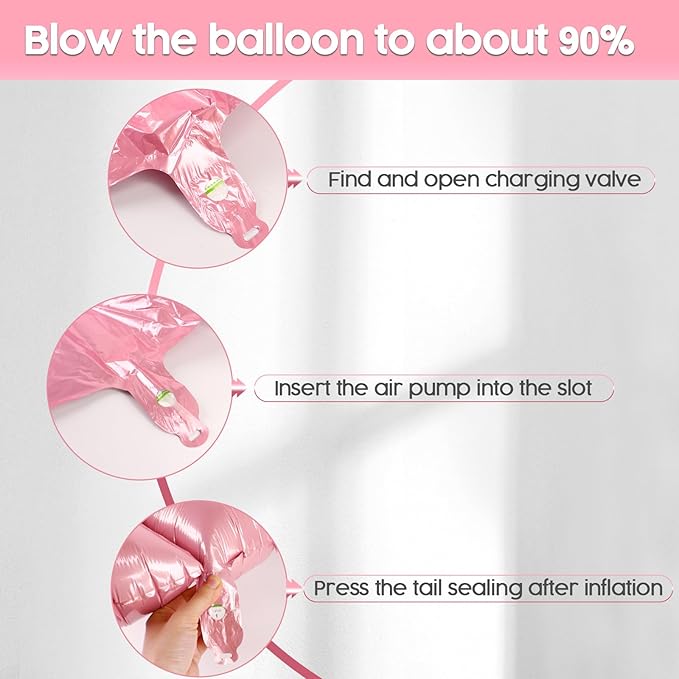 0 Balloon - Pearlescent Pink Birthday Number Balloons, 40 Inch Large Foil Balloons for Men Women Boys Girls Pearlescent Pink Themed Birthday Decorations