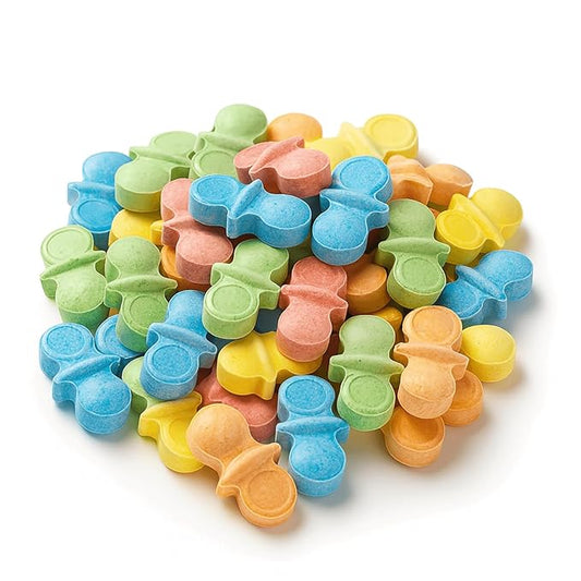 Snack Attack Oh Baby Candy Pacifiers Hard Candy Individually Wrapped Shower Favors Double Sealed Colorful Sweet Treats for Parties, Gifts & Events 5lb Bag