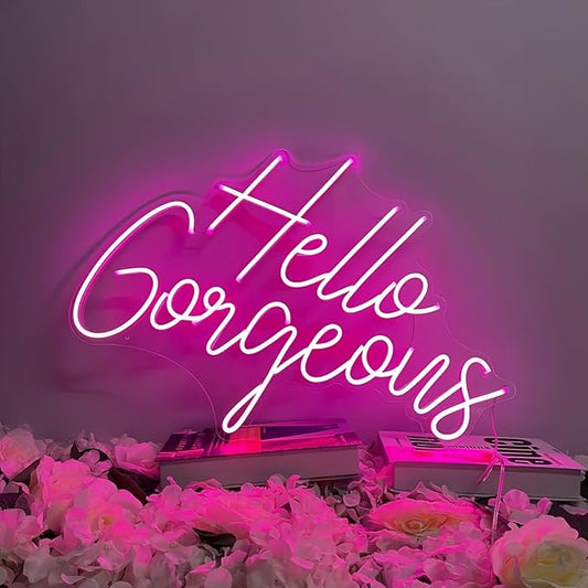 Ulalaza LED Neon Sign Night Light for Wall Party Décor Bedroom Room Bar Wedding Home Birthday Art Decoration Christmas with USB Chain Light modulator 5v (lets party blue)