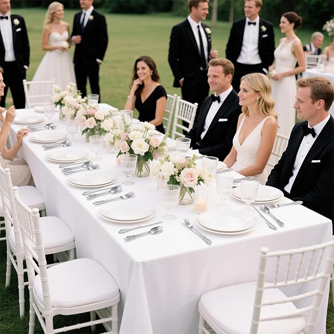 WELLIFE 50 Pack Silver Plastic Silverware,Christmas Silverware,Plastic Cutlery Set Include 50 Forks, 50 Knives, 50 Spoons and 50 Pre Rolled Napkins, Disposable Utensils for Party and Christmas