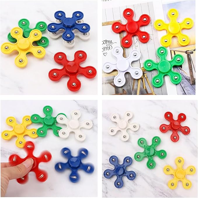 24 Pack Fidget Spinner Toys for Kids，Stress Relief Sensory Toys,Birthday Party Favors Gifts,Goodie Bag Stuffers, Classroom Prizes Fidget Toy