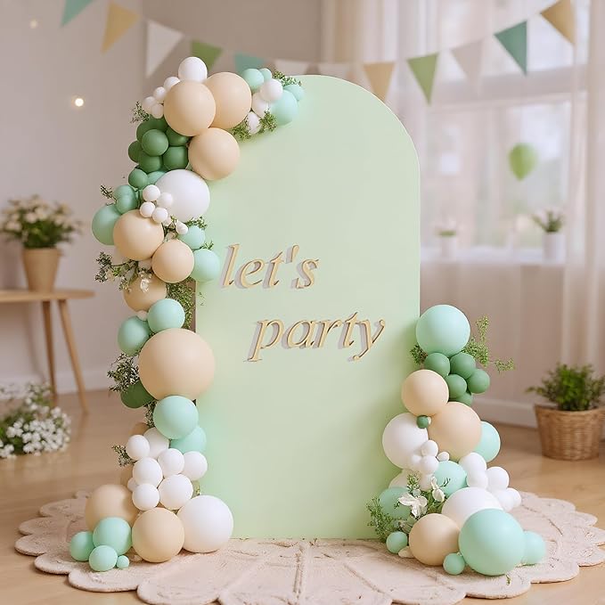 UDEAR 7.2FT Metal Arch Backdrop Stand,for Wedding Backgrounds Climbing Plants Event Decorations Outdoor Ceremonies,Gold