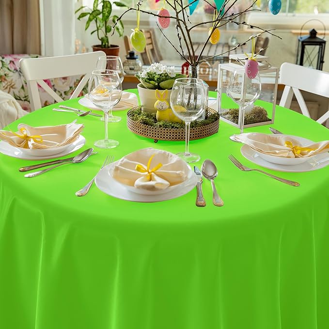 12 Pack Assorted Color Round Plastic Tablecloths Disposable Rainbow Tablecloth Colorful Round Table Covers for Rainbow Party Birthday Wedding Picnic Fiesta Home Party Decorations,12 Color,84Inch