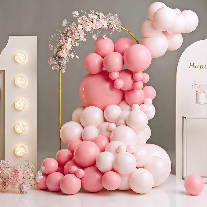 UDEAR 6.6FT Metal Arch Backdrop Stand,for Wedding Backgrounds Climbing Plants Event Decorations Outdoor Ceremonies,Gold