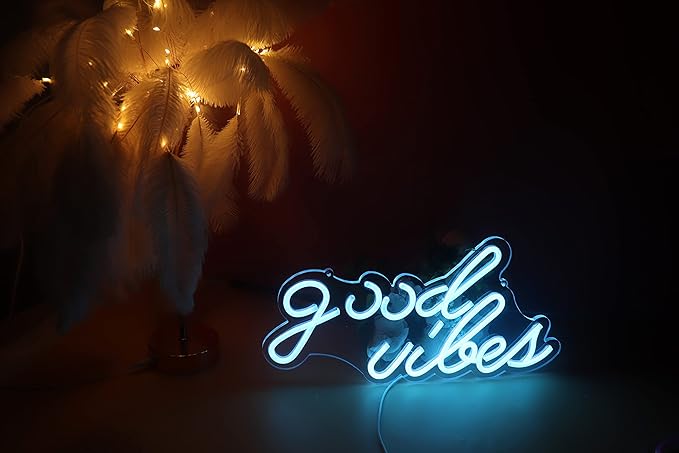 Ulalaza LED Neon Sign Night Light for Wall Party Décor Bedroom Room Bar Wedding Home Birthday Art Decoration Christmas with USB Chain Light modulator 5v (lets party blue)