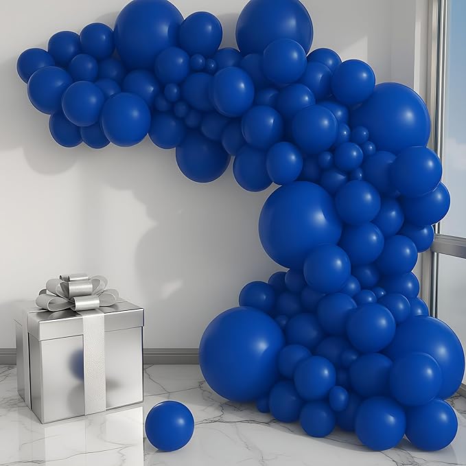 Balloon Garland Arch Kit – 146 Pcs Ultramarine Blue Balloons for Baby Shower, Birthday, Gender Reveal, Wedding Party – DIY Kit by Vellax™
