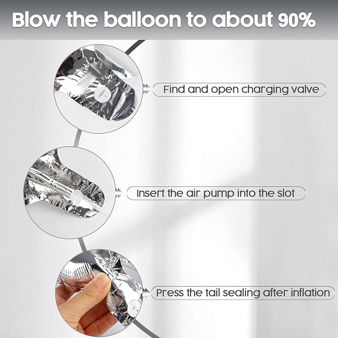 0 Balloon - Silver Birthday Number Balloons, 40 Inch Large Foil Balloons for Men Women Boys Girls Silver Themed Birthday Decorations