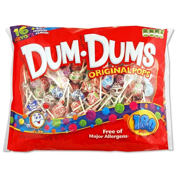Dum Dum Pops 180 ct bag - assorted flavors