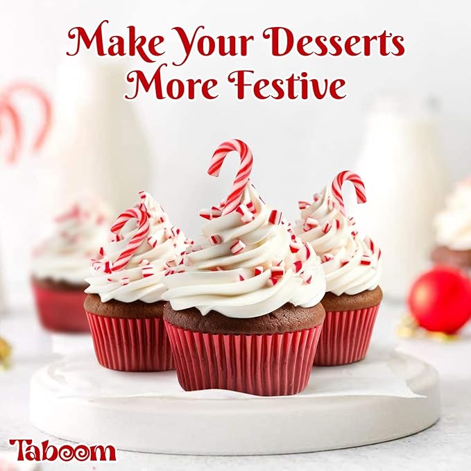 Bulk Mini Candy Cane Individually Wrapped 220 Pack - Small Peppermint Candy Canes Naturally Flavored Red & White Christmas Candy For Holiday Gifts, Stocking Fillers, Party Favors & Decorations