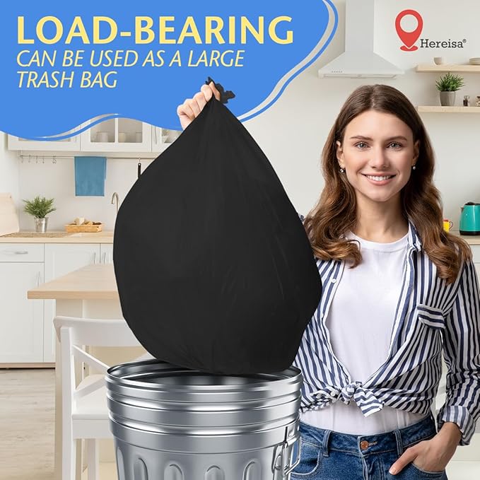 8-Pack Black Disposable Plastic Tablecloths Round 84 Inch Diameter - Heavy Duty Waterproof Party Table Covers for Weddings, Banquets & Events