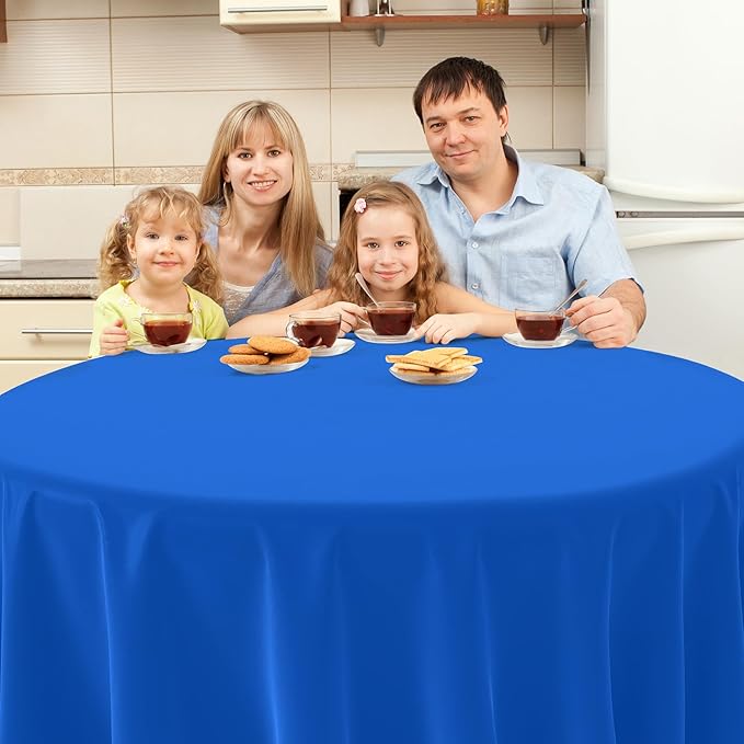 12 Pack Assorted Color Round Plastic Tablecloths Disposable Rainbow Tablecloth Colorful Round Table Covers for Rainbow Party Birthday Wedding Picnic Fiesta Home Party Decorations,12 Color,84Inch