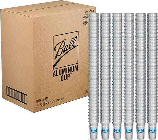 Top Cup by Ball – 12 Ounce, 450 Count, Reusable Aluminum Party Cups | Cold-Holding, Recyclable, Made in USA