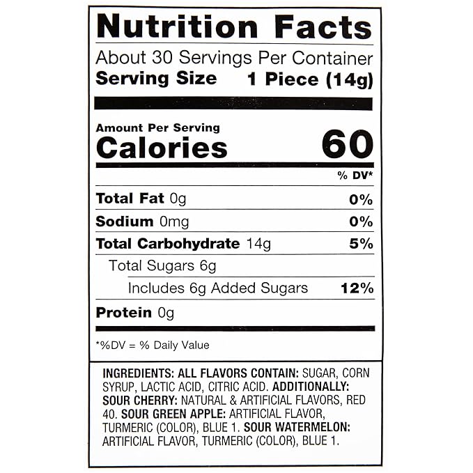 Ring Pop Sour Christmas Candy Lollipops, 30 Ct Bulk Individually Wrapped in Assorted Fruity Sour Flavors, Full Size, Hard Candy For Birthdays, Holiday Parties, Stocking Stuffers, Gifts, Party Favors