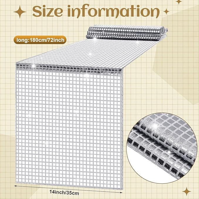 70s Disco Party Supplies Disco Balls Plates Napkins Cocktail Stirrers Disposable Plastic Cups Party Table Runner for 80s 90s Wedding Picnic Travel(101 Pieces)