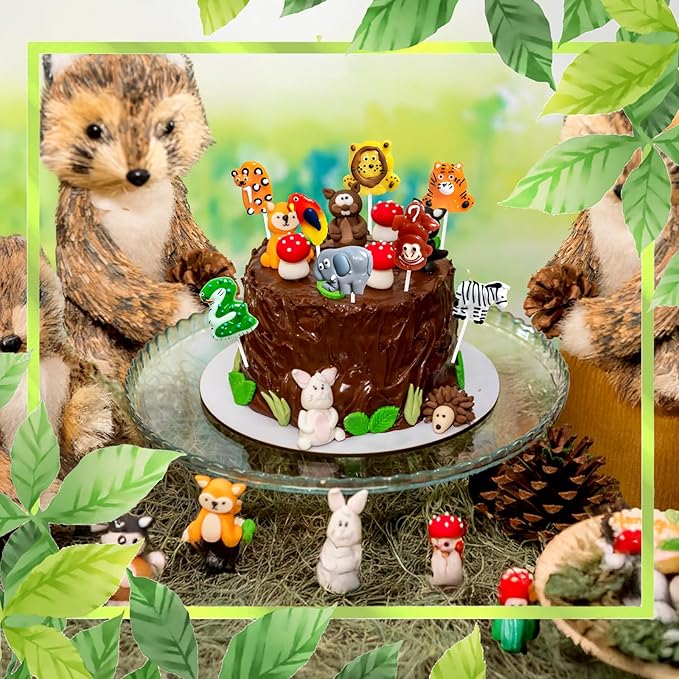 Safari Wildlife-themed Lollipops 24 Ct with 8 Animals Shapes & Fruit Flavors, Individually Wrapped Suckers for Zoo Birthday Party Candies, Earth Day, Christmas Stocking Stuffers, Wildlife Conservation