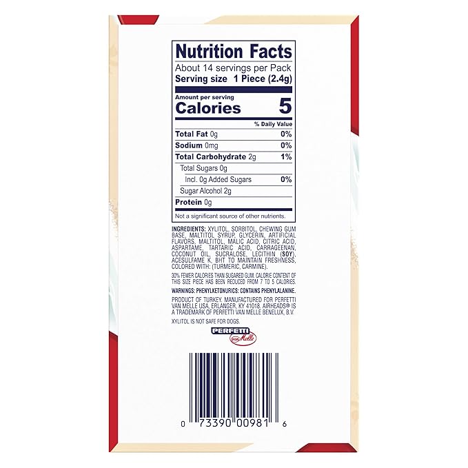 Airheads Chewing Gum, Sugar Free Gum with Micro-Candies, Individually Wrapped Christmas Stocking Stuffers for Adults & Kids, Raspberry Lemonade Flavor Artificially Flavored, 14 Sticks (12-Pack)