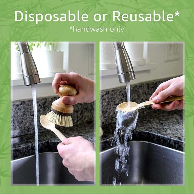 100% Bamboo Spoons Set - Eco Friendly Cutlery (500 Biodegradable Spoons) | Reusable or Disposable Bamboo Utensils | Compostable FSC Certified Silverware for Weddings, Camping, Parties