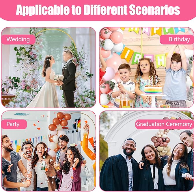 Wedding Arch Backdrop Stand for Parties,Metal Arch Backdrop Stand with Storage Bag for Wedding Ceremony Birthday Party Bridal Baby Shower Photo Booth Garden Floral Balloon Arches Decoration(7.2FT)