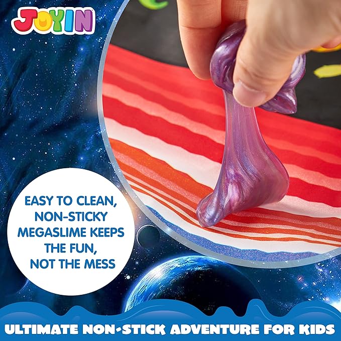JOYIN Slime Party Favors, 36 Pack Galaxy Slime Ball - Stretchy, Non-Sticky, Mess-Free, Stress Relief, and Safe - Toys for Girls and Boys - Classroom Reward, Party Supplies