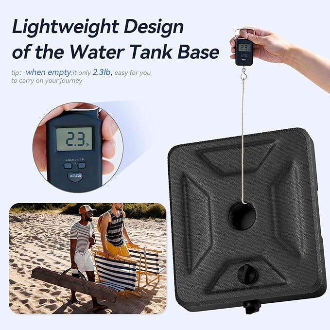 EMART 10x10ft Backdrop Stand Heavy Duty Kit with Water Tank Base, Pipe and Drape Adjustable Photo Backdrop Stand for Wedding, Party, Baby Shower, Christmas, Birthday Decorations-Black