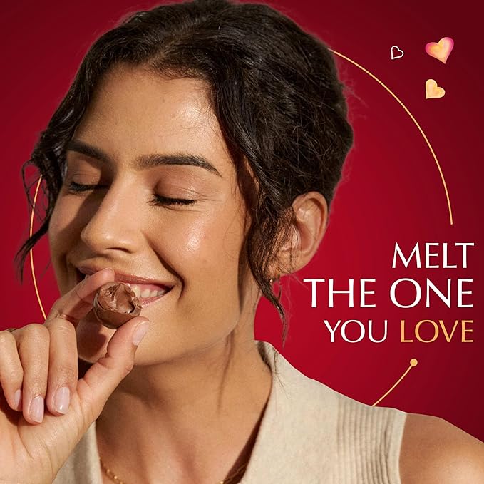 Lindt LINDOR Valentine's Milk Chocolate Candy Truffles Friend Heart, Milk Chocolate Candy with Milk Truffle Filling, 3 oz.