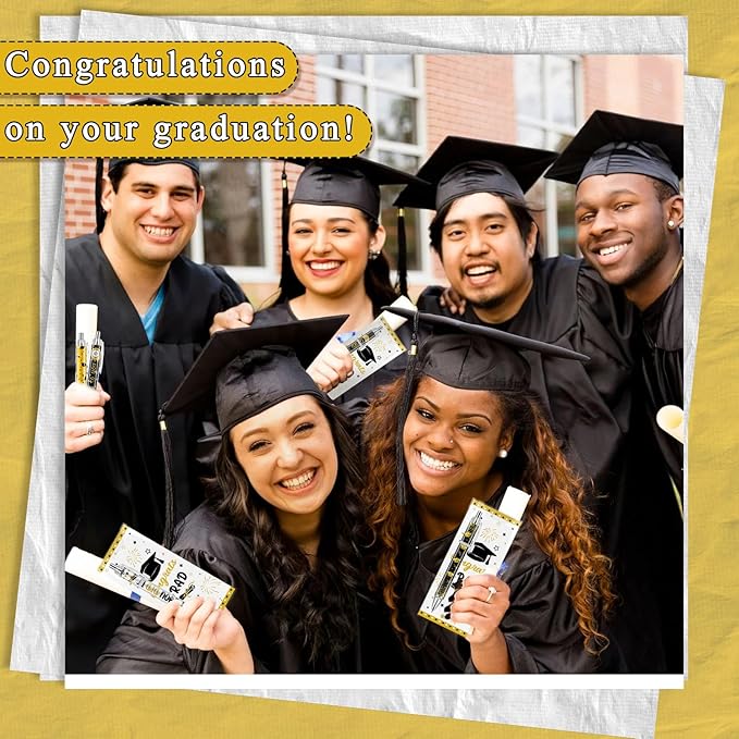 50 Pcs Graduation Ballpoint Pens Bulk Class Of 2025 Graduation Party Favors Ballpoint Pens End of the Year Gifts with Congrats Bookmarks for Student Grad Party Senior High School Teacher