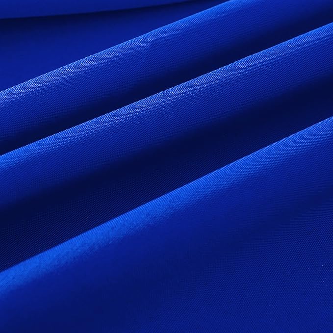 6-Pack 60x120 inch Royal Blue Table Cloths, Solid Stain and Wrinkle Resistant Oblong Tablecloth, Premium Plain Weave Polyester Fabric Rectangle Table Linen Covers for Hotel, Wedding