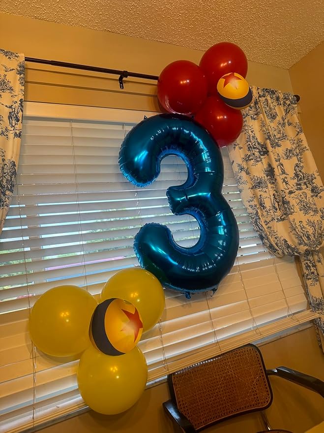 0 Balloon - Metallic Blue Birthday Number Balloons, 40 Inch Large Foil Balloons for Men Women Boys Girls Metallic Blue Themed Birthday Decorations